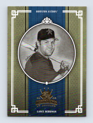 2005 Donruss Diamond Kings #103 Lance Berkman Houston Astros Black and White