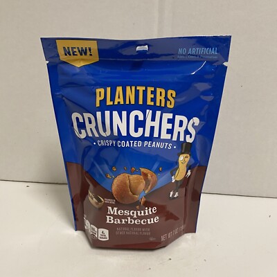 Planters Crunchers Mesquite Barbeque Peanuts RARE