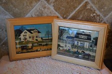 VINTAGE CHARLES WYSOCKI TILES FRAMED IN OAK BY GEORGINA'S COUNTRY CREATIONS WOW
