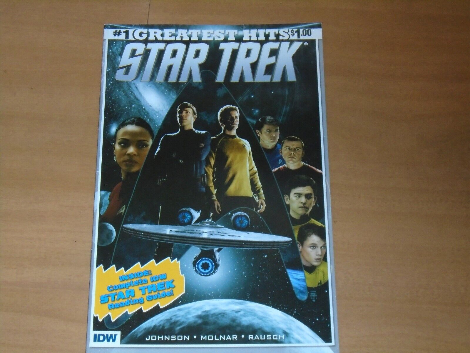 Star Trek  # 1 Greatest Hits IDW Kirk Spock Enterprise Quinto Kelvin guide Where