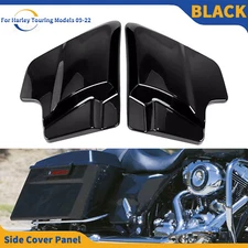 L&R Black ABS Side Cover Panel For Harley Electra Street Glide FLHTCU 2009-2023