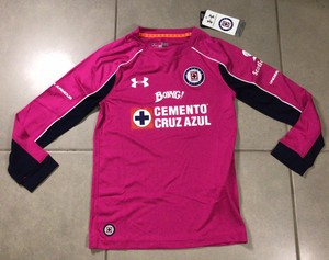 NWT YOUTH Under Armour Deportivo Cruz Azul Sz S GOALKEEPER soccer Jersey Mexico | eBay