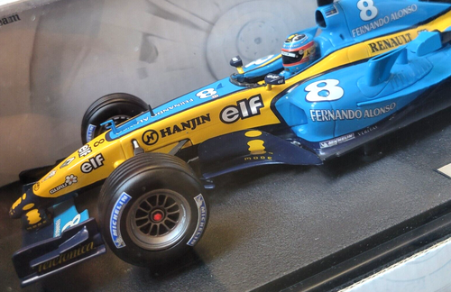 Hot Wheels 1/18 2004 Fernando Alonso Renault F1 R24 "Mild Seven" Diecast, Sealed - Picture 3 of 15