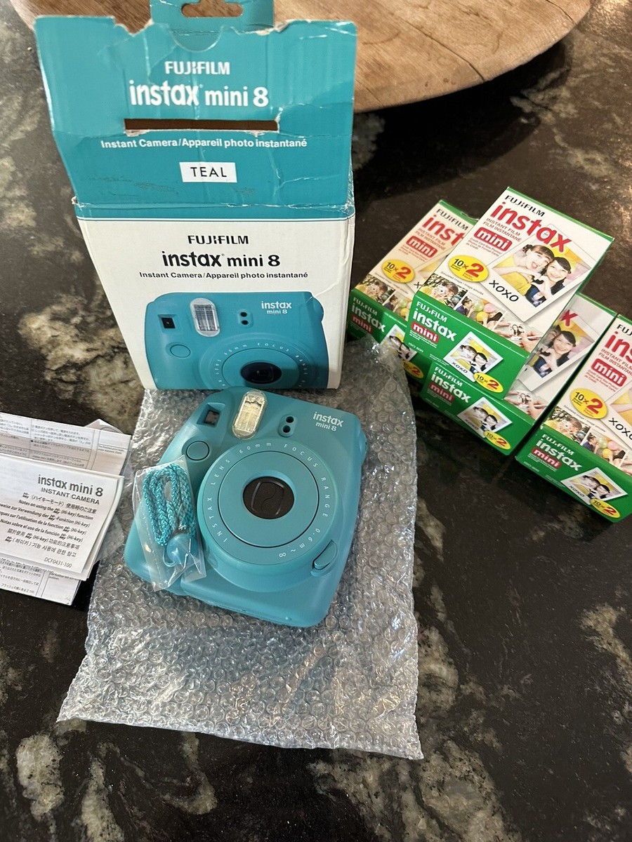 Fujifilm instax mini 8 Instant Film Camera - Turquoise With Film