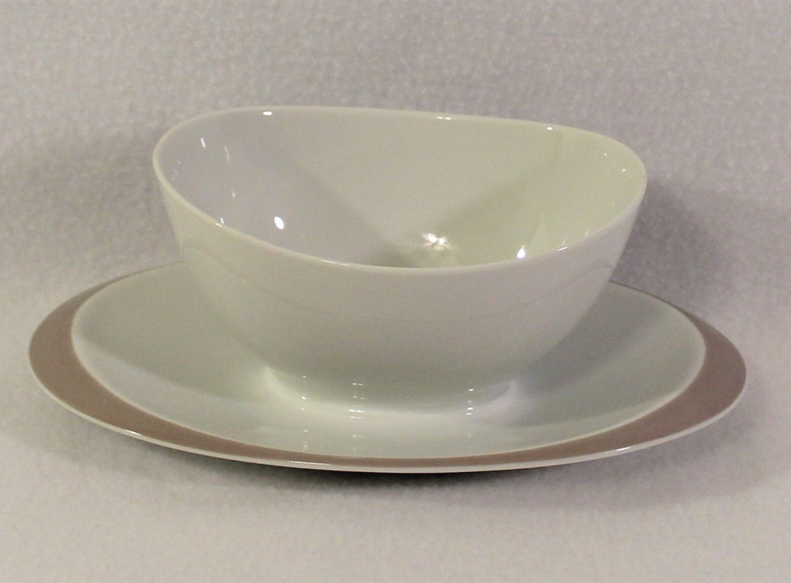 Johann Haviland MCM Sauce Gravy Boat Bowl JOH405 Porcelain Oval White Germany