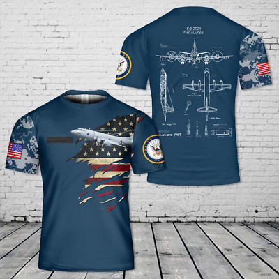 Lockheed P-3 Orion T-Shirt 3D Gift Father Men Shirt