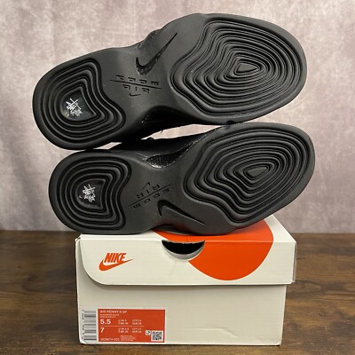 Nike Air Penny 2 x Stussy Black 2022 Size 5.5 7W DQ5674-001 Men's