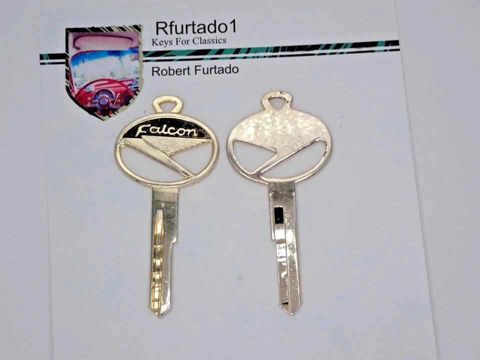 Llave en blanco chapada en oro para Ford Falcon 1952 a 1965 (1127DU) Foto 2 de 2