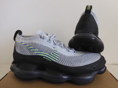 NIKE AIR MAX SCORPION FK FLYKNIT WOLF GREY-VOLT-WOLF GREY SZ 8