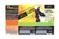 Original Xbox Live New 2 Month Free Trial Unused Card Lot of 3 Halo 2 Spartan