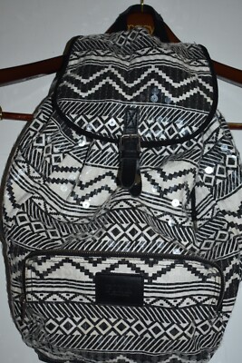 Victoria\'s Secret PINK Bling Sequin Aztec Backpack in black and white Victoria main image 3