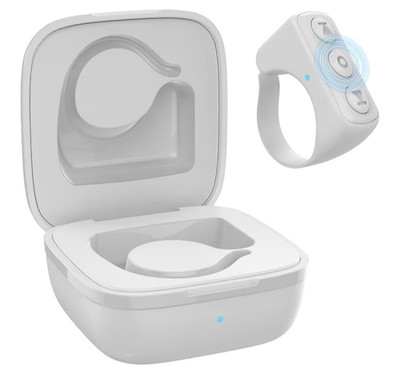 TikTok Scrolling Ring, White, Bluetooth Remote Control New, Sealed In Box