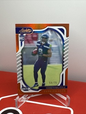 KENNETH WALKER III 2022 Absolute Football RC Orange /75 Seattle Seahawks Rookie