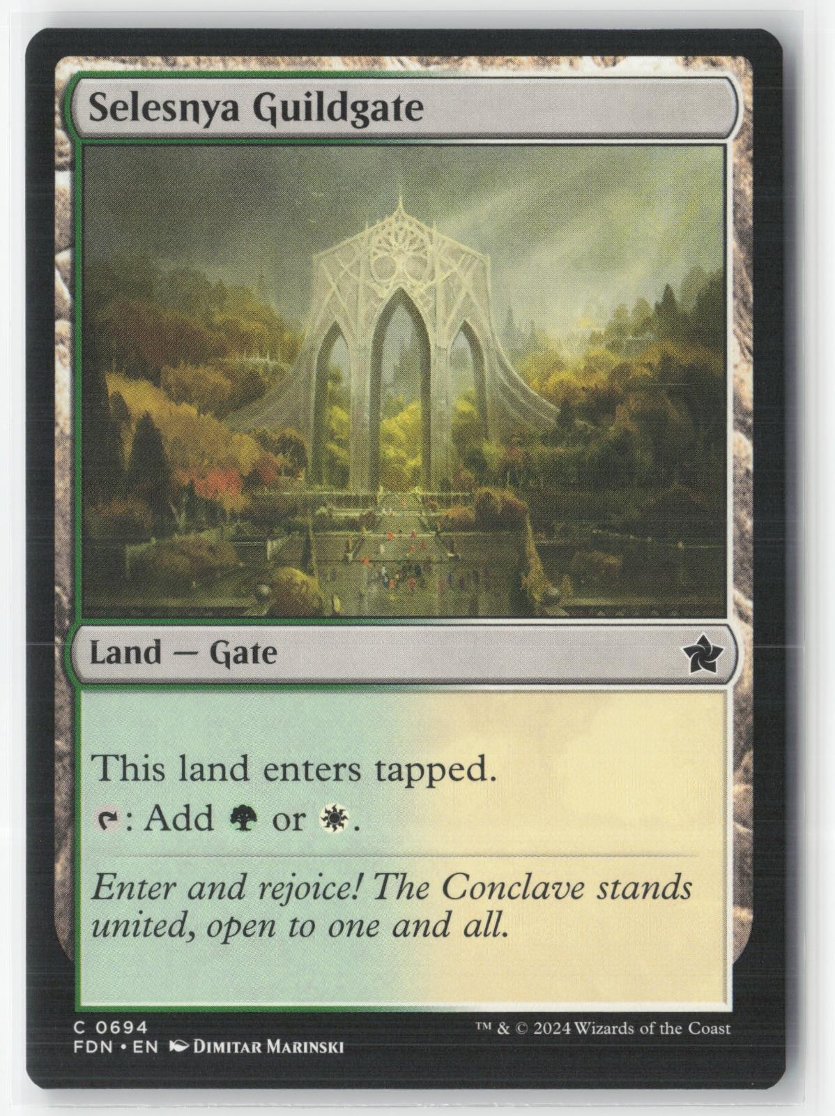 Selesnya Guildgate 694 Common Foundations Magic: The Gathering Near Mint