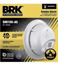 BRKSMI105-AC Hardwired Smoke Alarm with 10-Year Battery Backup