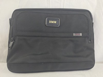 Tumi Alpha 3 Laptop Tablet Sleeve Large Black Excellent Condition Embroidered