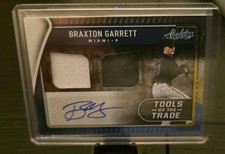2022 Panini Absolute - Tools of the Trade 2 Swatch Signatures Braxton Garrett...