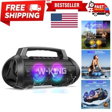 Immersive 240W Stereo Bluetooth Speaker with Dynamic Bass & Colorful LED Lights