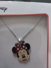Disney Minnie Mouse Girl's Pendant Silver Tone Necklace I Box — photo 3