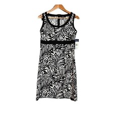 NWT! Chap black and white patterned sleeveless dress