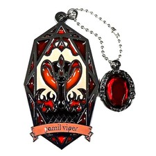 Breloque en métal style vitrail torsadé Jamil Viper Disney Japon C619