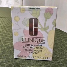 CLINIQUE Soft Pressed Powder Blusher Blush 18 TOTALLY TAWNY Full Size .26oz NIB