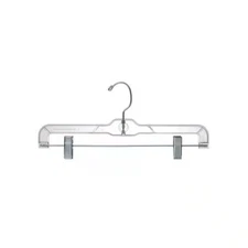 Clear Plastic Pants Hangers 25-Pack