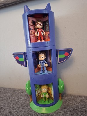 PJ Masks Transforming Totem Tower Playset All Figures Complete