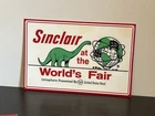 Hi Gloss! Sinclair Gasoline World Fair Vintage Style Metal Sign Advertising Dino