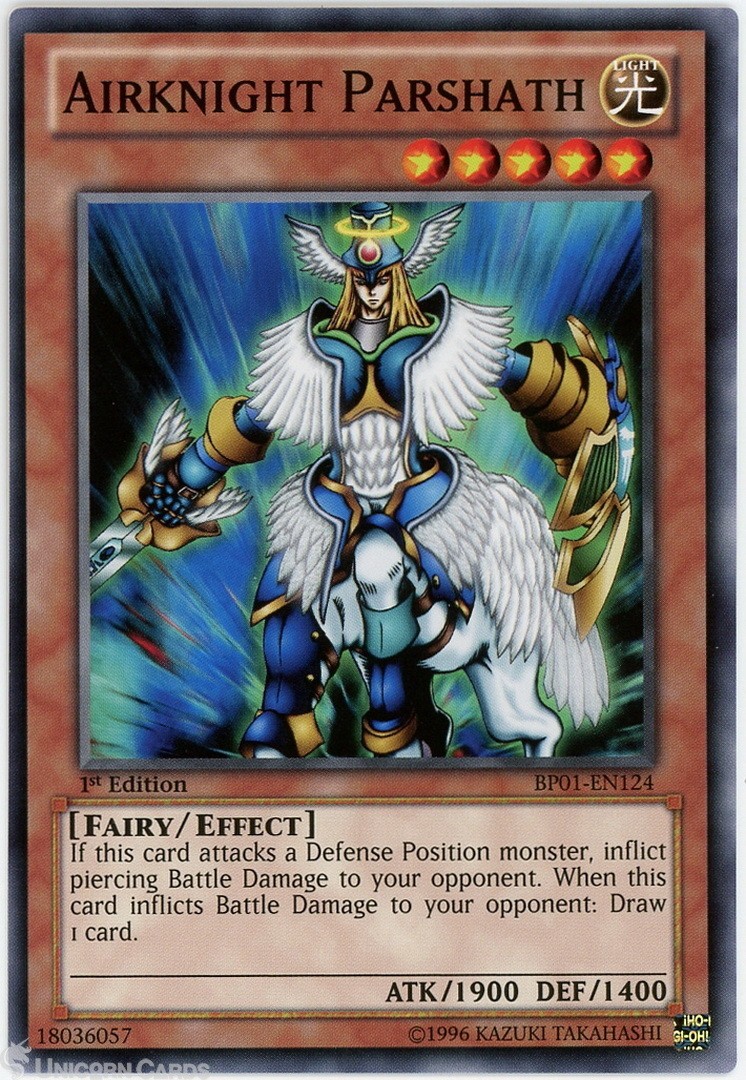 BP01-EN124 Airknight Parshath : Common 1st Edition Mint YuGiOh Card