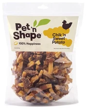 Pet 'n Shape Sweet Potato Chews – Natural Chicken Wrapped Sweet Potato Dog Tr...