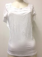 Skunkfunk Damen Laufshirt, T-Shirt Kurzarmshirt Oberteil, Weiß, DE 40