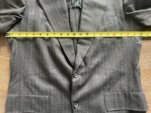 Vtg 1953 Brooks Brothers 346 Blazer Size 41 Charcoal Wool Two Button Sport Coat - Picture 8 of 10