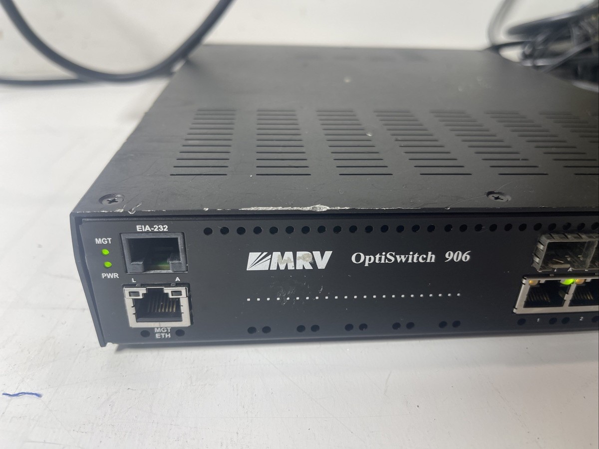 MRV OptiSwitch 906 Managed Network Switch 6xSFP+6x RJ45 Gigabit