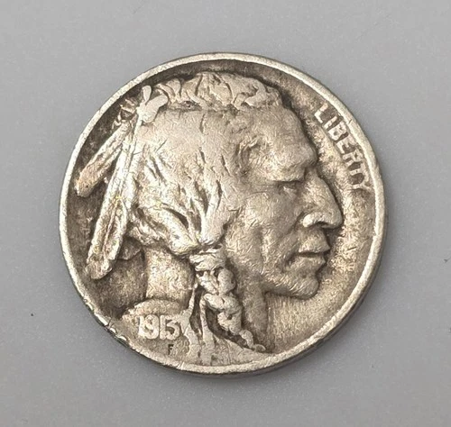 1913-P  Philadelphia Mint Type 1 Buffalo Nickel Very Fine Condition