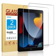 2 Pack Screen Protector for iPad 9th 8th 7th Generation 10.2 Inch, Tempered G...
