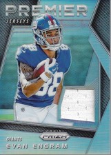 2017 Panini Prizm Prizm Premier Jerseys #16 Evan Engram Auto - FB