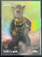 2025 Topps Chrome Star Wars Dinghy Driver Kashyyyk Green Refractor 48/99 #32