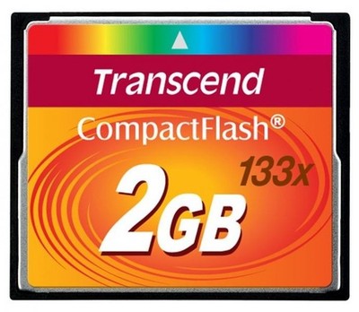 Transcend 2GB CompactFlash 133x Speed Flash Memory card - TS2GCF133