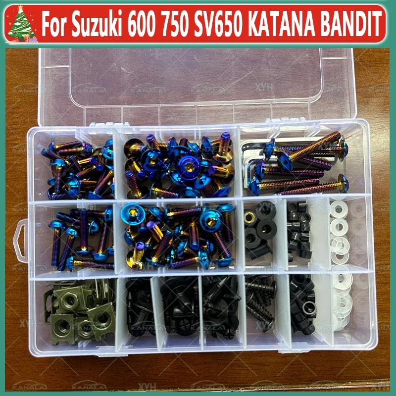 192PCS 304 Stainless Steel Fairing Bolts Screws For Suzuki SV650 KATANA BANDIT Foto 2 de 4
