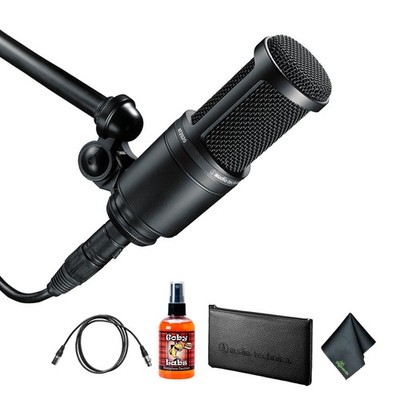 Audio-Technica AT2020 Cardioid Condenser Microphone (Black), Diginerds