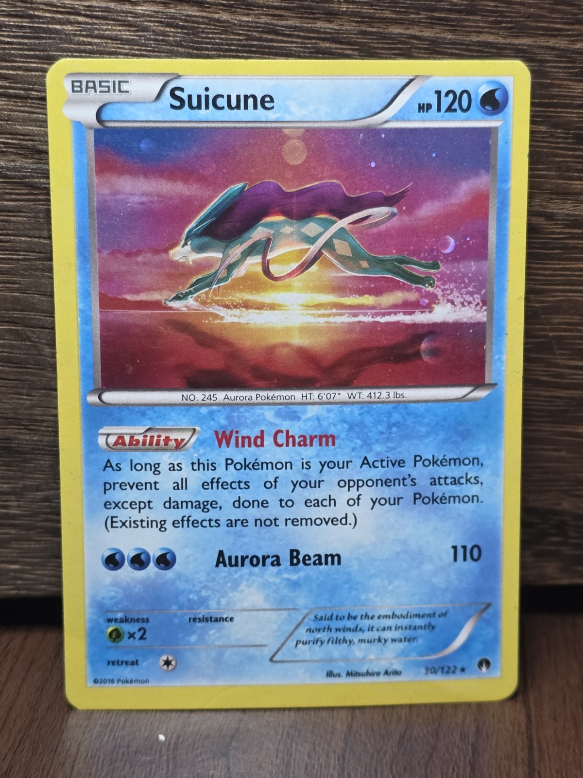 Suicune XY Breakpoint 30/122 Exclusive Cosmos Holo Rare Promo Pokémon Card MP