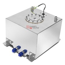 8 Gallon30.5l Race Polish Aluminum Gas Fuel Cell Tanklevel Sender 15x12.5x10