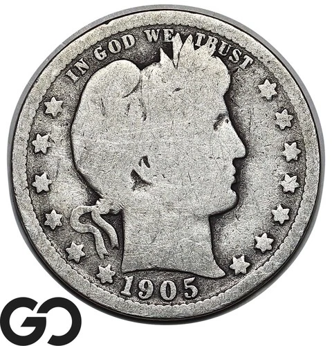 1905-O Barber Quarter, Tough New Orleans Mint Issue