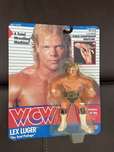 Galoob WCW Lex Luger Action Figure Superstars Boxe...