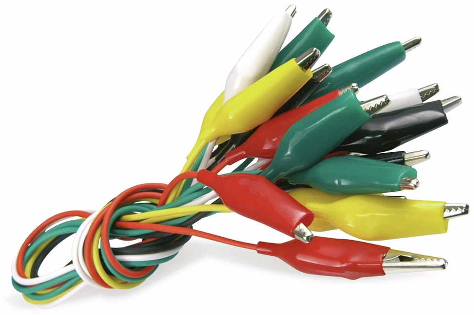 ENEROID Messleitungen mit Krokodilklemmen, 10 Stück