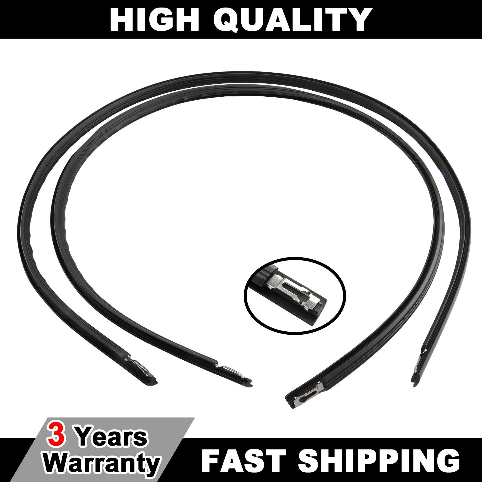 For Honda Civic 1.5L 1992-1995 Hatchback Roof Side Molding RH & LH 74306-SR3-003