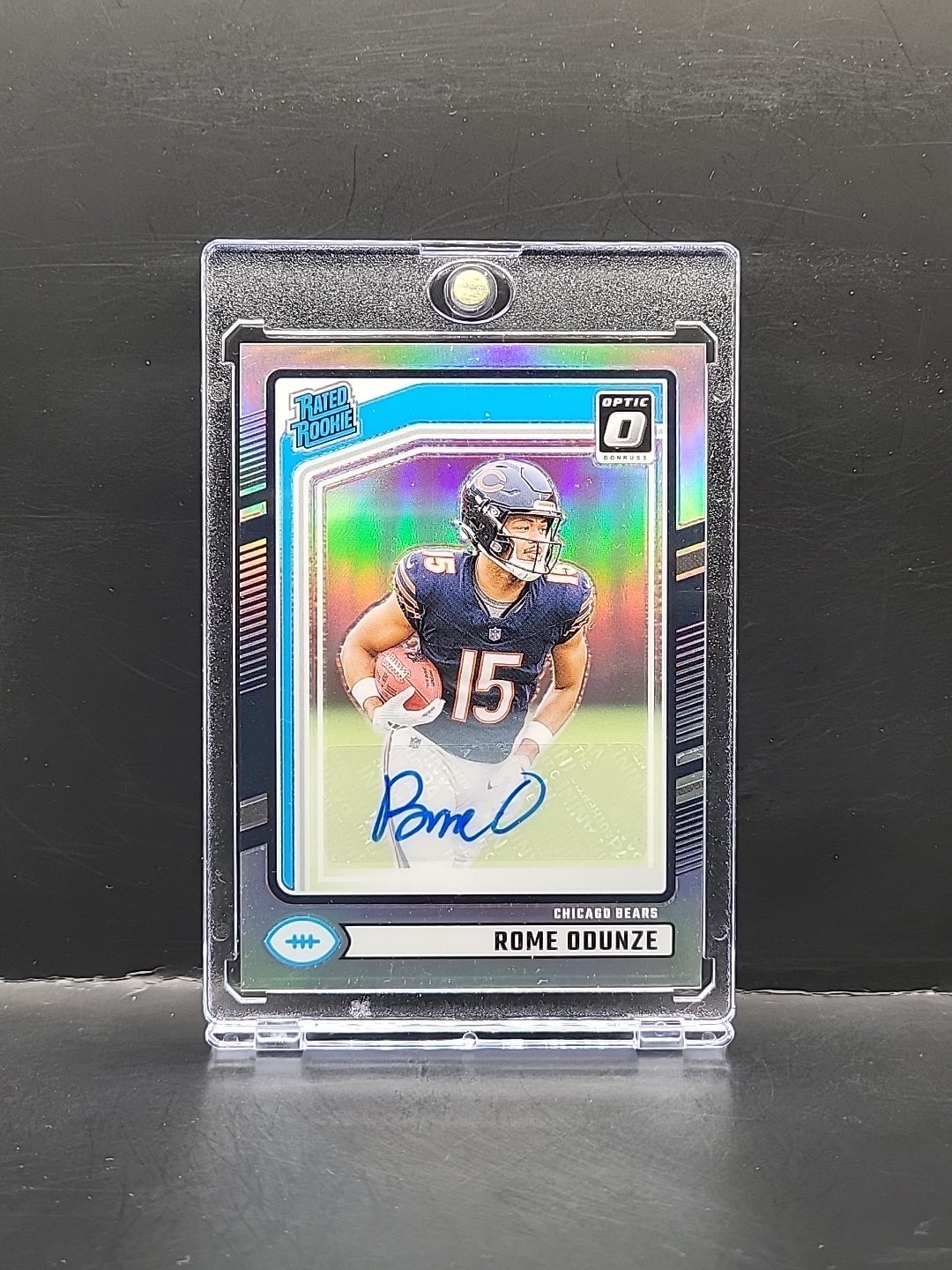2024 Panini Donruss - Rome Odunze #309 Optic Preview Holo Rated Rookie Auto Bear