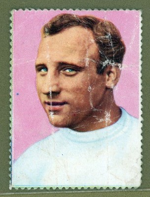 1965-1966 Sicker-Verlag Die Fussball-Saison Real Reclaimed Stamp Uwe Seeler