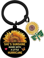 Sunflower Gifts for Women Adults Sunflower Keychain Decor Sunshine Gifts for Wom